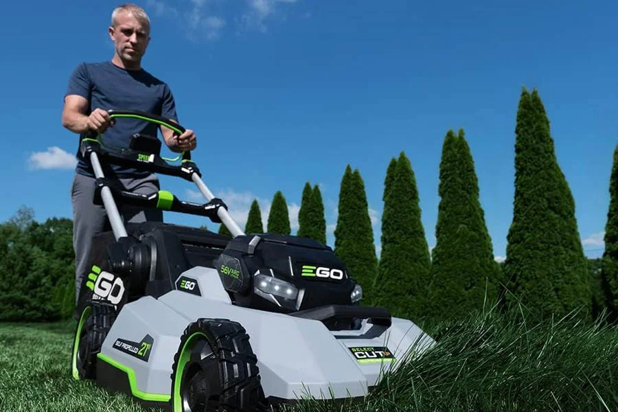 battery operated push lawn mower